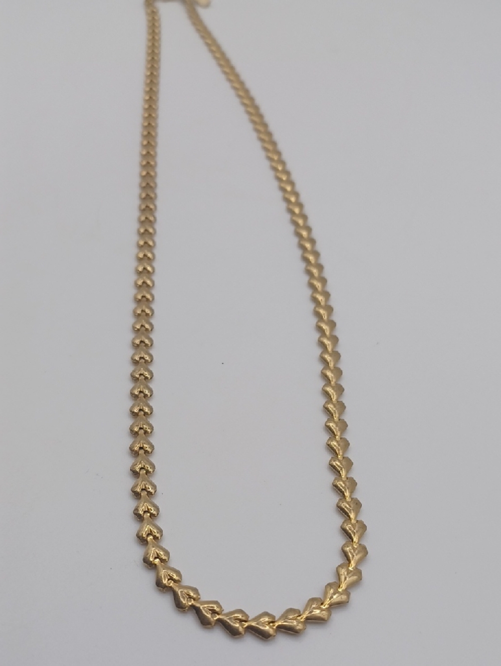 Merlite Gold Tone Heart Necklace Vintage